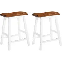 Syfax Tabourets de bar lot de 2 bois massif