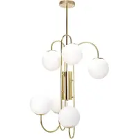 Toolight Lampe Suspendue APP1003-6CP Gold