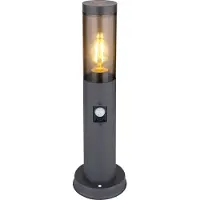 Globo lampe d'extérieur acier inoxydable anthracite, 1x E27