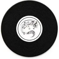 Froster Dessous de plat pour disque vinyle 4 pièces