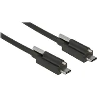 DeLOCK 83719 - Câble USB-C vers USB-C - 1 mètre - USB 3.2 Gen 2 (3.1 Gen 2) - Mâle/Mâle - Noir