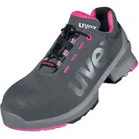 Uvex 1 ladies Chaussures basses S2 gris, rose largeur 10 Gr. 39