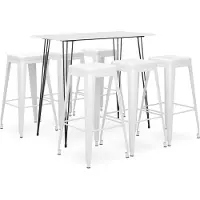 Syfax Ensemble de bar 7 pcs Blanc