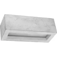 Sollux Applique VEGA 30 béton 1xE27 15W béton/verre 10x12x30cm