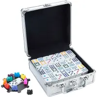 Engelhart Longfield Mexican Train Double 12 valise en aluminium