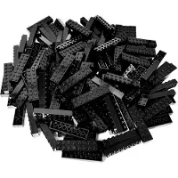 LEGO Briques 2x8 Noir - 3007 NOUVEAU ! Quantité 25x