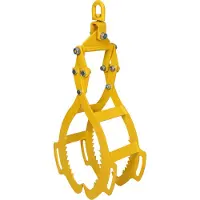 Wiltec Grappin forestier pour Troncs – Ouverture max. 620 mm – Force max. 1200 kg – Outil pince de levage avec 4 Mandrins de serrage – Griffe Pince forestière pour grumes, débardage
