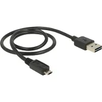 DeLOCK 83845 0.5m USB A Micro-USB B Black USB cable