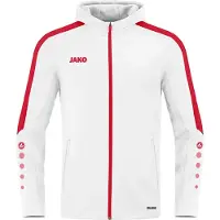 Jako Veste à capuche Power Hommes - Blanc / Rouge
