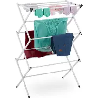 Relaxdays Séchoir à linge pliable en métal