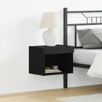 Prolenta Meuble TV exclusif - Ensemble de 2 pièces, imitation bois chêne noir, matériau composite