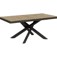 Itamoby Table Extensible 90X180/440 Cm Volantis Evolution Chêne Nature Structure Anthracite