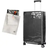 INF Housse de valise transparente - pack de 2 protections de valise 3XL