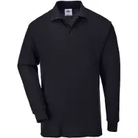Portwest B212 Polo Genoa Langarm Noir Gr. S