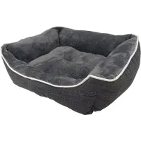 Nobby Lit confort carré Classic "ARNO" gris L x l x H : 62 x 50 x 17 cm