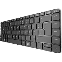 T-ProTek Clavier FRANÇAIS Noir Sans cadre,Foil avec éclairage compatible avec HP ProBook 445 G1