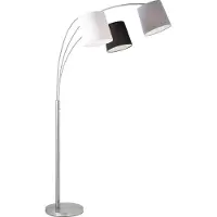 Leuchtendirekt Leuchten Direkt Lampadaire Melvin 3-flamme E27 hauteur 180 - 190 cm