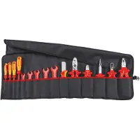 Knipex 98 99 13 Trousse à outils à roulettes 15 pièces avec outils isolés pour les travaux sur les installations électriques