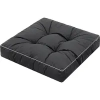 Hobbygarden Coussin de sol Himiko 59×59 cm - coussin d'assise élégant avec antidérapant, 10 cm d'épaisseur, OEKO-TEX |