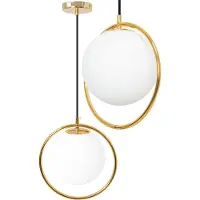 Toolight Lampe Suspendue APP430-1CP Gold