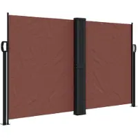 Syfax Auvent latéral rétractable marron 140x1000 cm