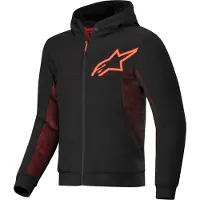Alpinestars Veste/Sweat à capuche Chrome Air, noir/rouge, taille L