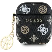 GUESS GuessPolyuréthane4g Peony Charm Airpods 1/2 étui noir noir One Size