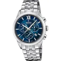 Festina Montre homme suisse bracelet en acier inoxydable argenté D2UF20040/2