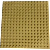 LEGO 16x16 Panneaux de construction Beige clair Constructible des deux côtés - 91405 NOUVEAU Quantité 1x