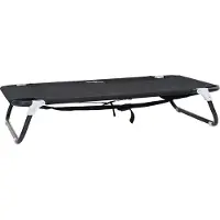 Syfax Lit pour Chien Noir 90 x 55 x 18 cm Acier