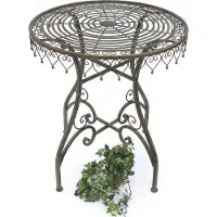 DanDiBo Table de bistrot ronde antique Table pliante Malega 12184 Table de bistrot Table de jardin métal fer Table de balcon Vintage