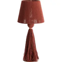 Light & Living - lampe de table - Espino - orange - textile - lampe de bureau - E27 - 1894894