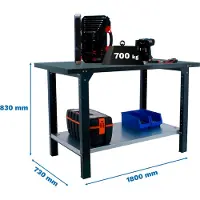 Simonwork (bancos De Trabajo) Bt6 Pro Workbench 830x1800x730 Mm Argenté