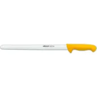 Arcos Couteau à saucisse couleur - Prof 293500 en acier inoxydable nitrum et mangue lame ergonomique jaune en polypropylène et 35 cm de lame, vitrine