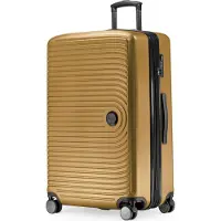 Hauptstadtkoffer Mitte - Grande valise à 4 roulettes doubles Valise de voyage XL avec extension, valise rigide TSA stable, 130 L, Herbstgold