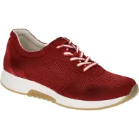 Gabor ROLLINGSOFT Chaussures à lacets confortables pour dames, rouges Loisirs NEUF