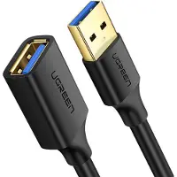 UGREEN Câble d'extension USB-A 3.0 mâle vers femelle, 2 m - Noir