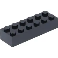 LEGO 2x6 brique 2456 - 100 pièces noir
