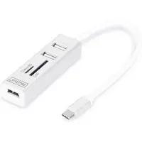 Digitus Usb C Hub 3 Ports Blanc