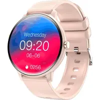 INF Montre connectée avec ECG, fréquence cardiaque, tension artérielle Pink
