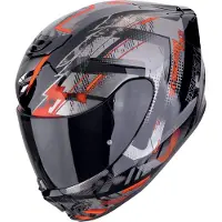Scorpion EXO-391 Clutter Noir Gris Rouge Casque Intégral Taille 2XL