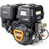 Wiltec LIFAN KP460-RE Moteur essence – 500 x 457 x 380 mm – 12 kW (16,3 CV) – 459 ccm – 4 temps, 6,5 L, 22 mm – OHV, 10:1 – Monocylindre Lanceur électrique – pour Plaque vibrante et Engin Chantier