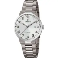 Festina Montre dateur CALENDARIO TITANIUM Silver