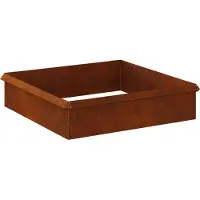 vidaXL : Clôture anti-limaces, 8 pièces, 100 x 3,5 x 25 cm, acier résistant aux intempéries, aspect rouille