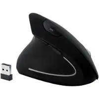 MediaRange MROS233 - Mancino - Design vertical - Optique - Sans fil (RF) - 1600 DPI - Noir