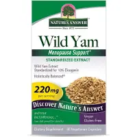 Natures Answer , Igname Sauvage, 220 mg, 60 Capsules Végétariennes