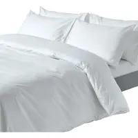 Homescapes Linge de lit blanc densité de fil 200, 230 x 220 cm