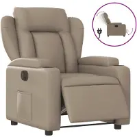 Syfax Fauteuil inclinable électrique Cappuccino Similicuir