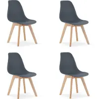 Leobert Chaise KITO - ardoise foncée x 4