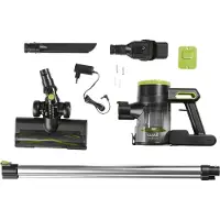 DS Produkte CLEAN Edition Aspirateur cyclonique à batterie | 22,2 V | Suceur brosse 2 en 1, suceur pour fentes | Filtre HEPA-13 pour personnes allergiques | Vert